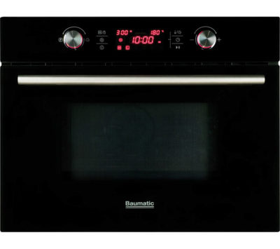 BAUMATIC BMC460BGL Built-in Combination Microwave - Black Glass BAUMATIC BMC460BGL Built-in Combination Microwave - Black Glass